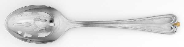 Golden Overture (Stainless, Gold Accent) Pierced Tablespoon (Serving Spoon)