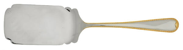Golden Ribbon Edge (Stainless, Gold Accent) Lasagna Server, Solid Piece
