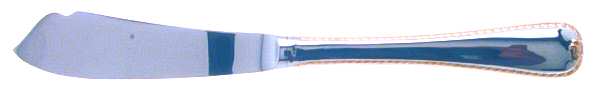 Golden Ribbon Edge (Stainless, Gold Accent) Hollow Handle Master Butter Knife
