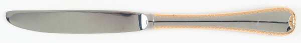 Golden Ribbon Edge (Stainless, Gold Accent) Modern Hollow Knife