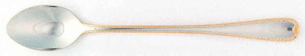 Golden Ribbon Edge (Stainless, Gold Accent) Iced Tea Spoon