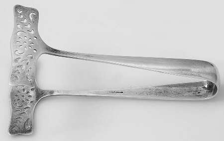 Gorham-Plain (Sterling, 1933) Solid Individual Asparagus Tongs