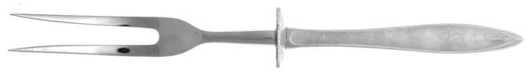 Gossamer (Sterling, 1965, No Monograms) Small Carving Fork W/Sterling Guard