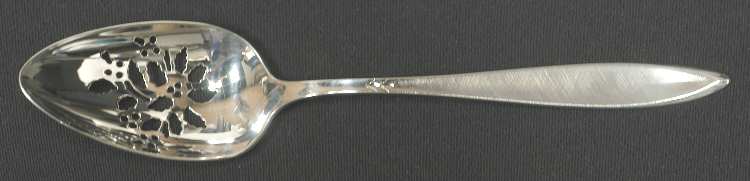 Gossamer (Sterling, 1965, No Monograms) Holiday Tablespoon with Pierced Bowl HC