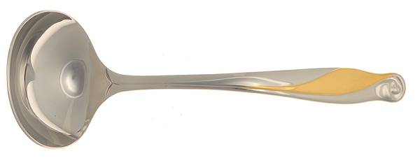 Golden Spring Bud (Stainless-Gold) Solid Gravy Ladle