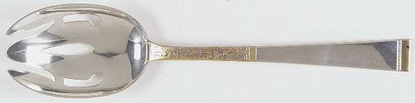 Golden Scroll (Sterling, 1977) Pierced Tablespoon (Serving Spoon)
