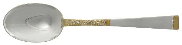 Golden Scroll (Sterling, 1977) Dessert/Oval Soup Spoon