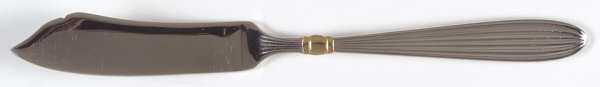 Golden Squire (Stainless, Gold Accent) Flat Handle Master Butter Knife