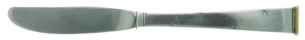 Golden Stardust (Sterling, 1952) Modern Hollow Butter Spreader (Stainless)