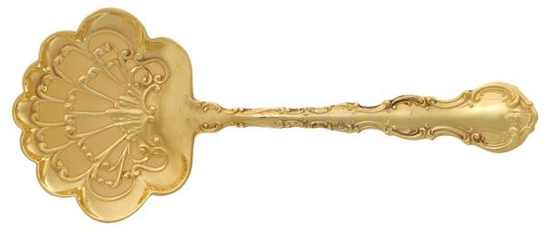 Golden Strasbourg (Sterling, Gold Vermeil) Solid Bon Bon Spoon