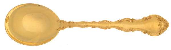 Golden Strasbourg (Sterling, Gold Vermeil) Round Bowl Soup Spoon (Cream Soup)