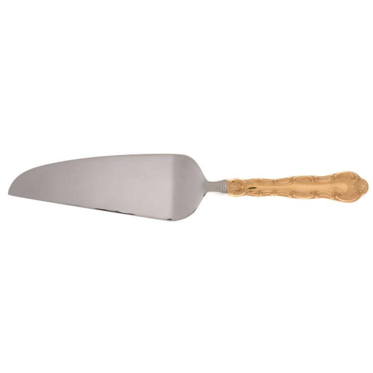 Golden Strasbourg (Sterling, Gold Vermeil) Pie and Cake Server with Stainless Blade HC