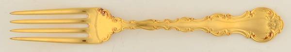 Golden Strasbourg (Sterling, Gold Vermeil) Fork