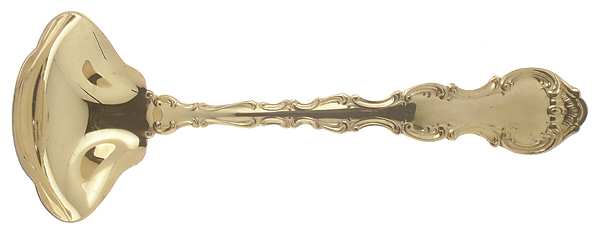 Golden Strasbourg (Sterling, Gold Vermeil) Solid Gravy Ladle
