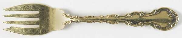 Golden Strasbourg (Sterling, Gold Vermeil) Individual Salad Fork