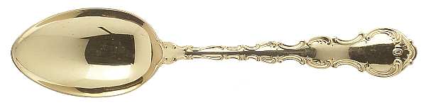 Golden Strasbourg (Sterling, Gold Vermeil) Tablespoon (Serving Spoon)
