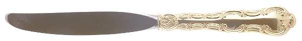 Golden Strasbourg (Sterling, Gold Vermeil) Modern Hollow Knife (Place Size)