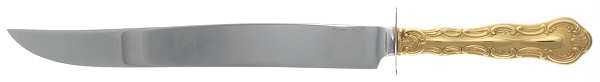 Golden Strasbourg (Sterling, Gold Vermeil) Small Steak Carving Knife with Stainless Blade