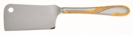 Golden Swirl (Stainless-Gold) Cheese Cleaver with Stainless Blade HC