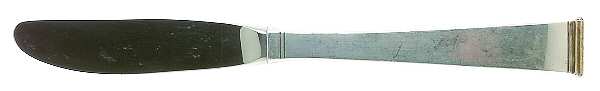 Gold Tip (Sterling, 1952) Modern Hollow Butter Spreader (Stainless)