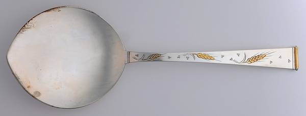 Golden Wheat (Sterling, 1952) Tomato Server, Solid Piece