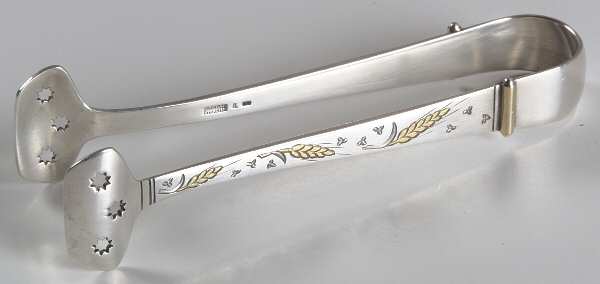 Golden Wheat (Sterling, 1952) Sugar Tongs