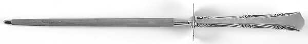 Greenbrier (Sterling, 1938, No Monos) Large Roast Steel Rod Knife Sharpener