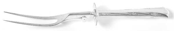 Greenbrier (Sterling, 1938, No Monos) Large Stainless-Prong Roast Carving Fork