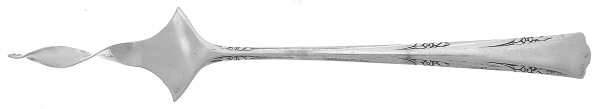Greenbrier (Sterling, 1938, No Monos) 1 Tine Twist Butter Pick