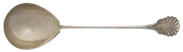 Grecian (Sterling, 1861) Coin Silver Oyster Ladle