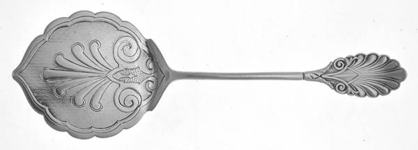 Grecian (Sterling, 1861) Coin Bright Cut Solid Waffle Server