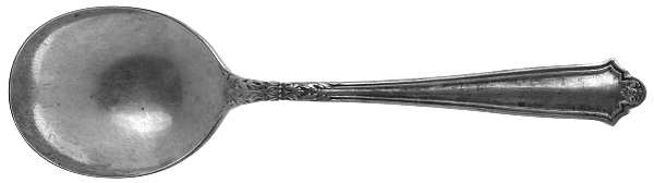 Griswold (Sterling, 1922) Monogram Round Bowl Soup Spoon (Gumbo)