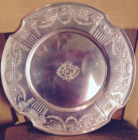 GS1 (Sterling, Hollowware) Service Plate
