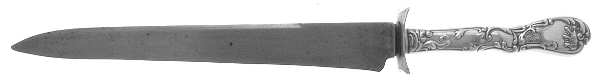 Hanover (Sterling, 1895) Large Stainless Blade Roast Carving Knife