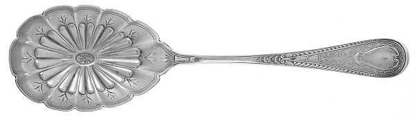 Hindostanee (Sterling, 1878) Bright Cut Preserve Spoon