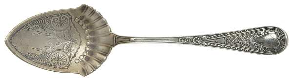 Hindostanee (Sterling, 1878) Large Bright Cut Jelly Spoon
