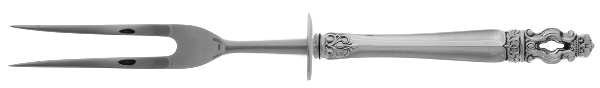 Hispana-Sovereign (Sterling, 1968) Large Stainless-Prong Roast Carving Fork