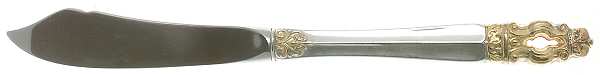Hispana-Sovereign Gold (Sterling, 1986) Hollow Handle Master Butter Knife