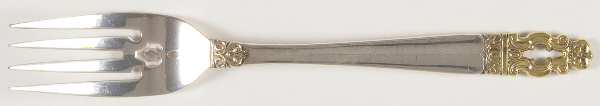 Hispana-Sovereign Gold (Sterling, 1986) Individual Salad Fork