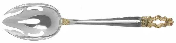 Hispana-Sovereign Gold (Sterling, 1986) Pierced Tablespoon (Serving Spoon)