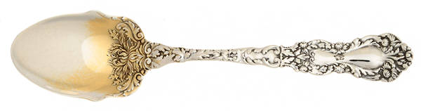 Imperial Chrysanthemum (Sterling, 1894, No Monos) Ice Cream Spoon Individual