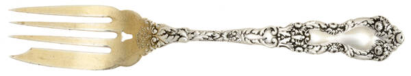 Imperial Chrysanthemum (Sterling, 1894, No Monos) Pastry Fork