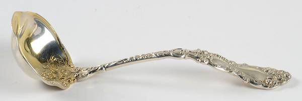 Imperial Chrysanthemum (Sterling, 1894, No Monos) Solid Gravy Ladle
