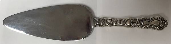 Imperial Chrysanthemum (Sterling, 1894, No Monos) Pie Server with Stainless Blade