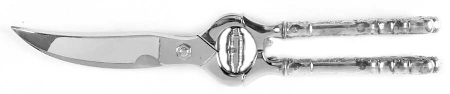 Imperial Chrysanthemum (Sterling, 1894, No Monos) Poultry Shears with Stainless Blades