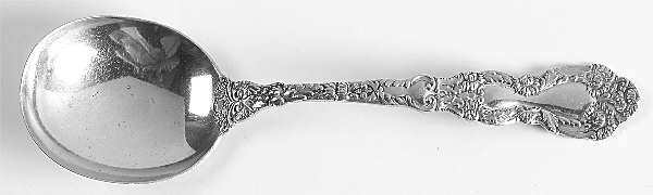 Imperial Chrysanthemum (Sterling, 1894, No Monos) Round Bowl Soup Spoon (Cream Soup)