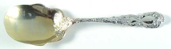 Imperial Chrysanthemum (Sterling, 1894, No Monos) Solid Salad Serving Spoon
