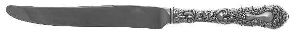 Imperial Chrysanthemum (Sterling, 1894, No Monos) New French Hollow Knife