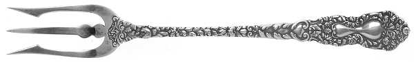 Imperial Chrysanthemum (Sterling, 1894, No Monos) Olive Fork