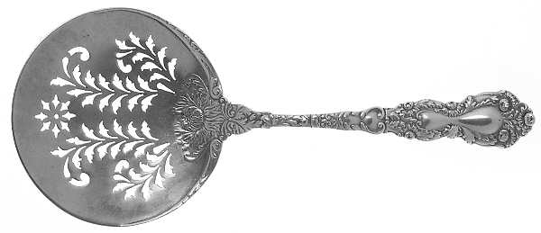 Imperial Chrysanthemum (Sterling, 1894, No Monos) Small Tomato Server,  Solid Piece